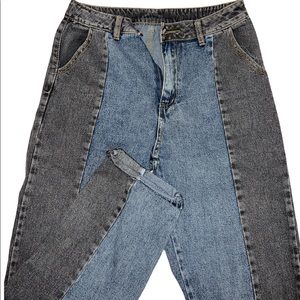 Color block jeans
